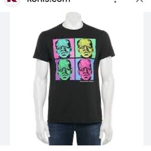 Monsters Black Graphic T-Shirt.